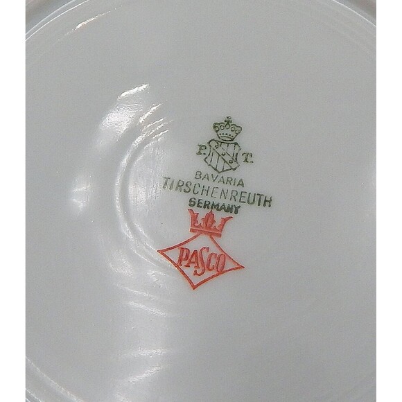 Tirschenreuth Bavaria The Elgin Butter Plates Set of 4 Germany 6 Inch Silver - Picture 12 of 12